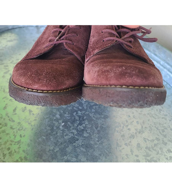 Stuart Weitzman Made In Spain Marron Suede Oxford Style Size 5 - Picture 3 of 7